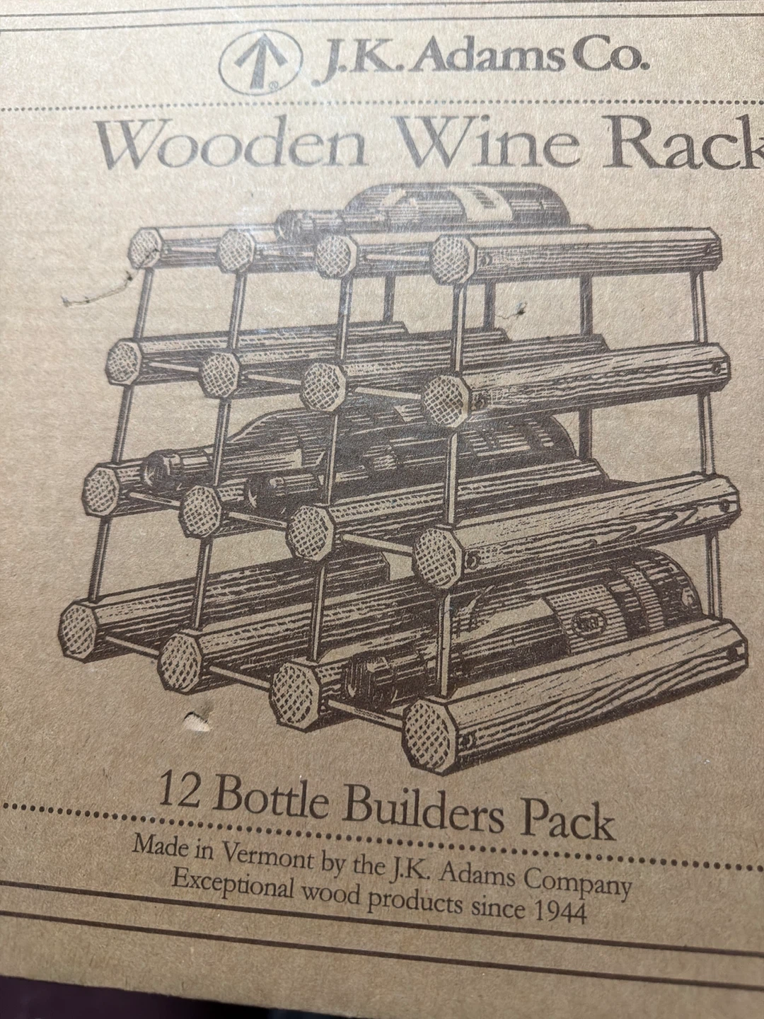 J.K. Adams Co. 12 Bottle Wooden Wine Rack Builders Pack - photo 2