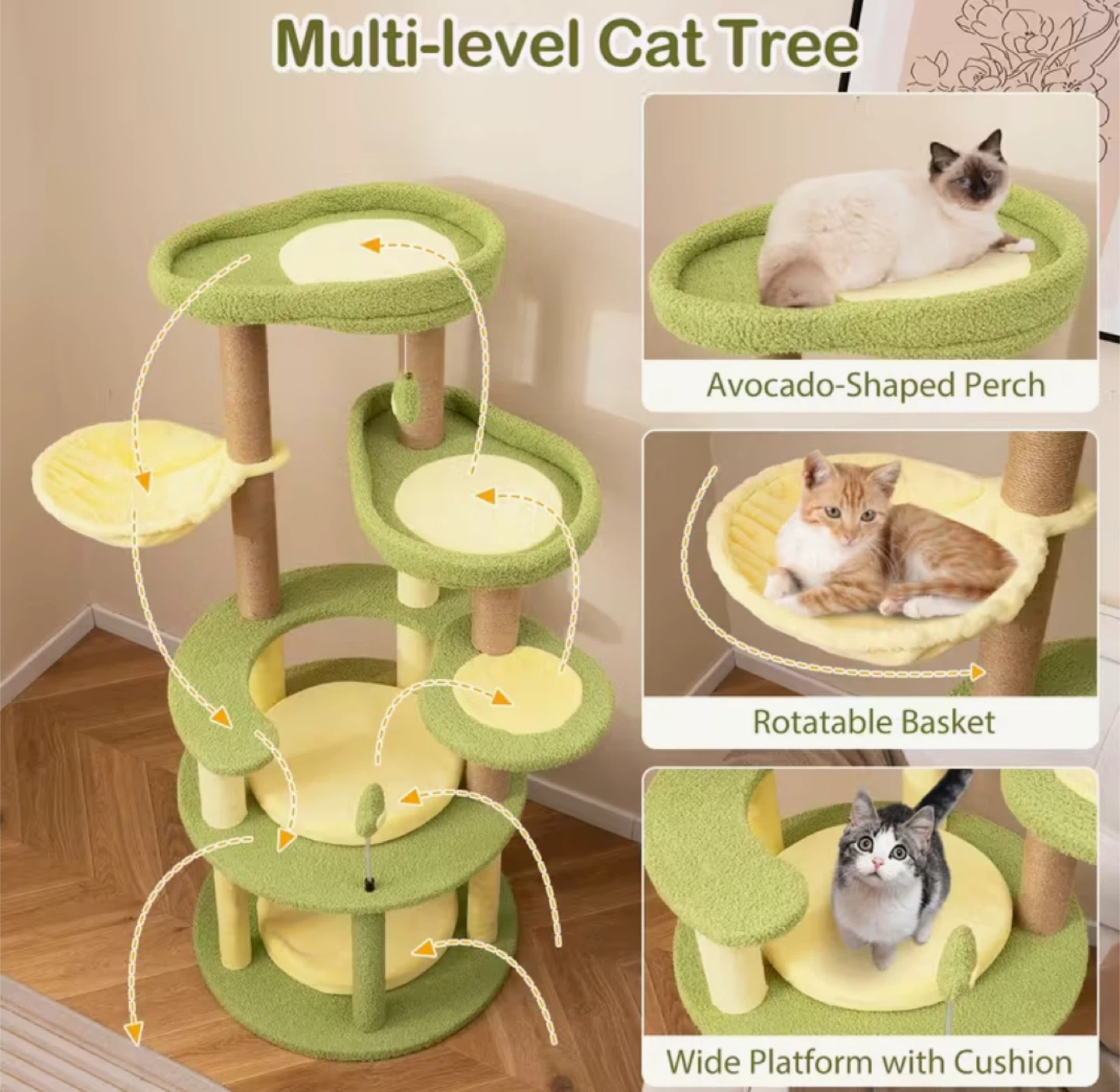 Avocado Cat Tower/Tree - photo 3