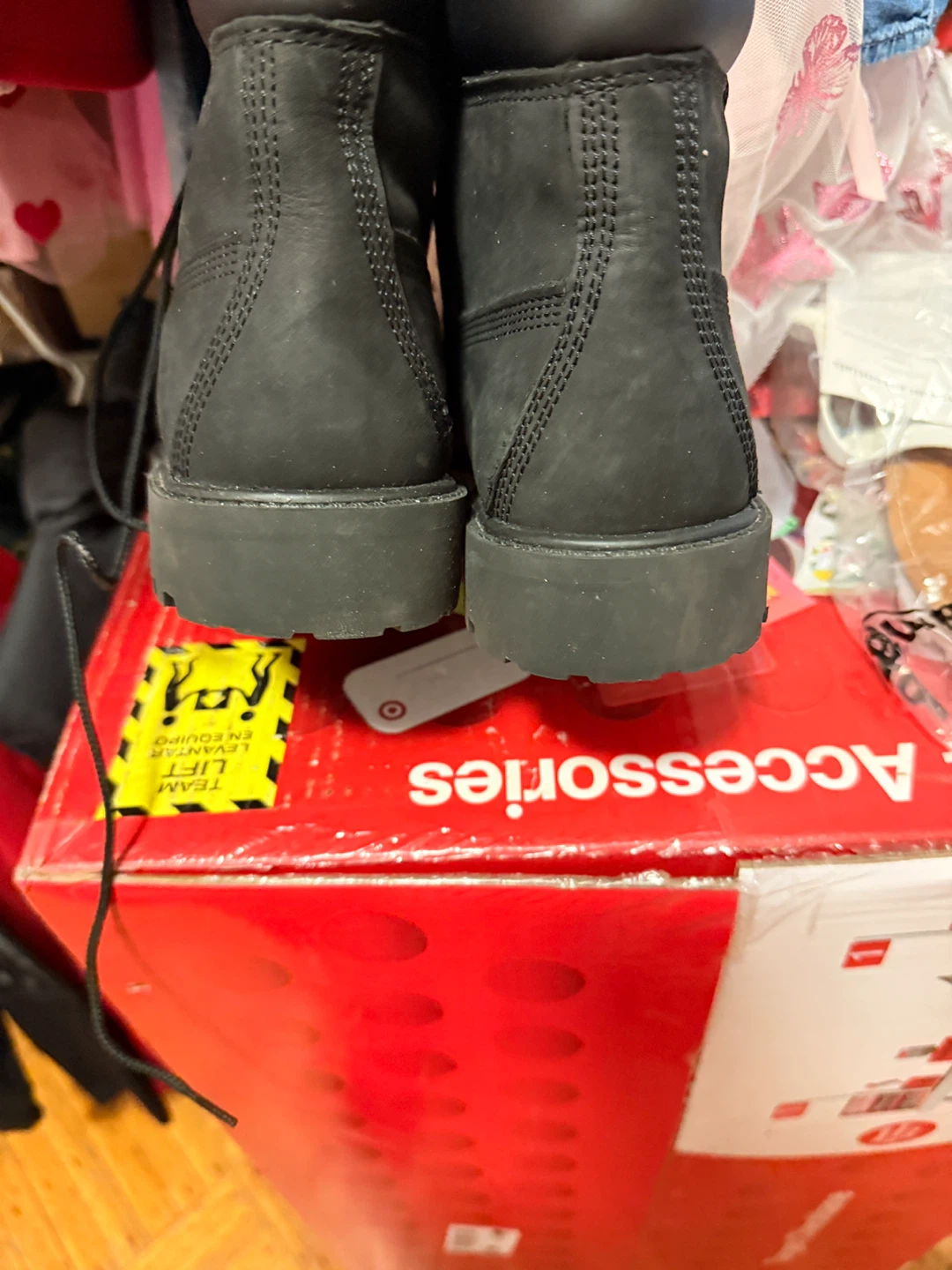 Timberland Black Leather Lace-Up Boots - photo 3