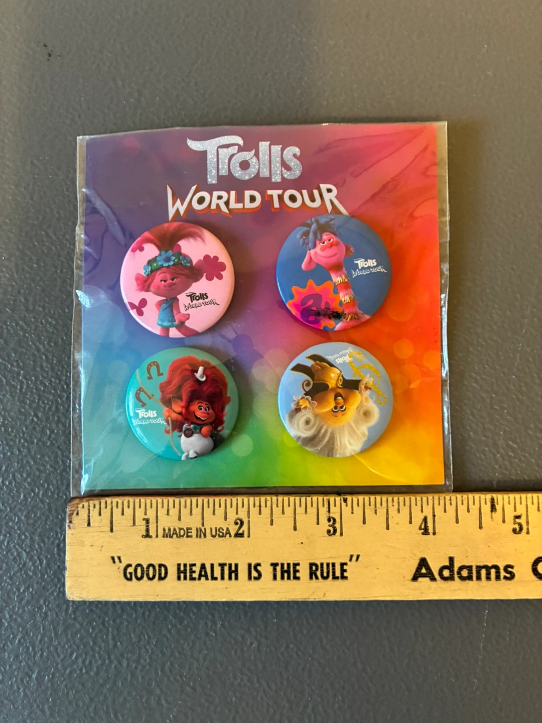 Trolls World Tour 4 Button Set - photo 3
