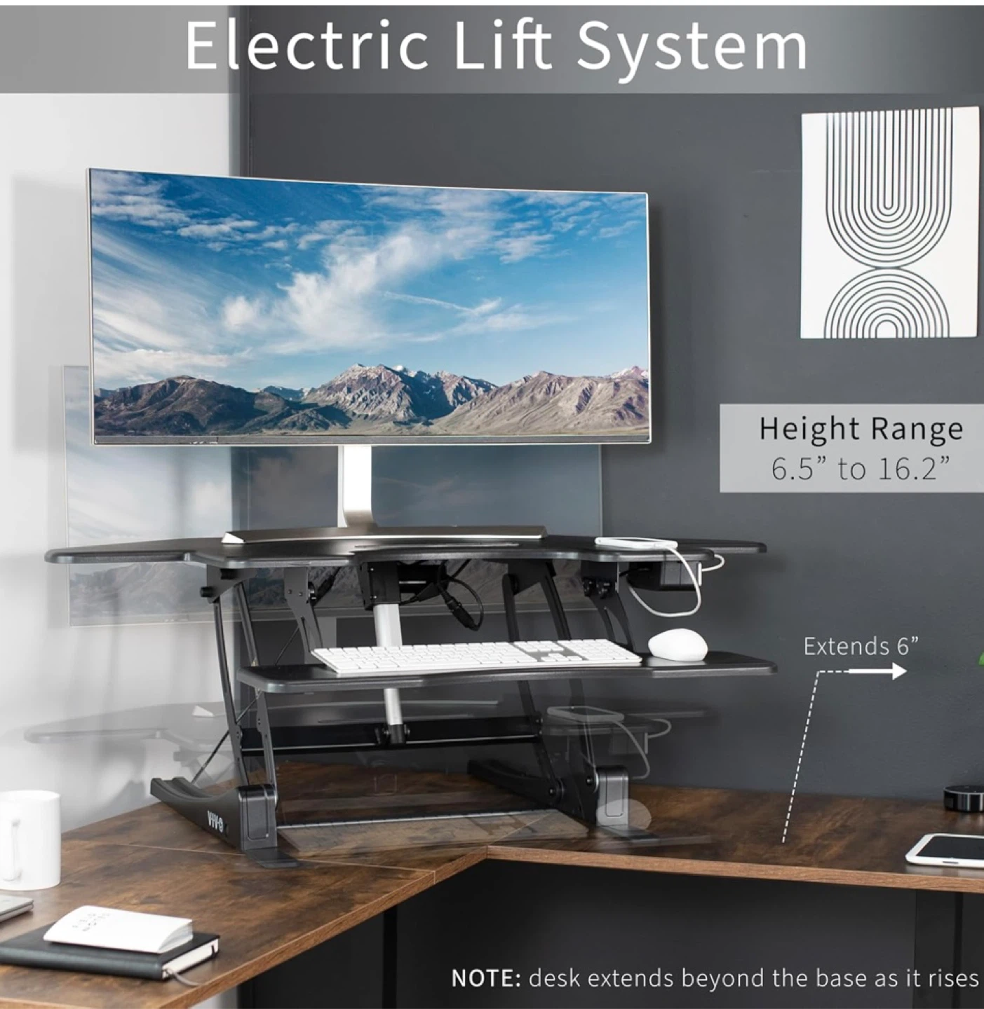 Electric Stand Up Desk - Like New - photo 3