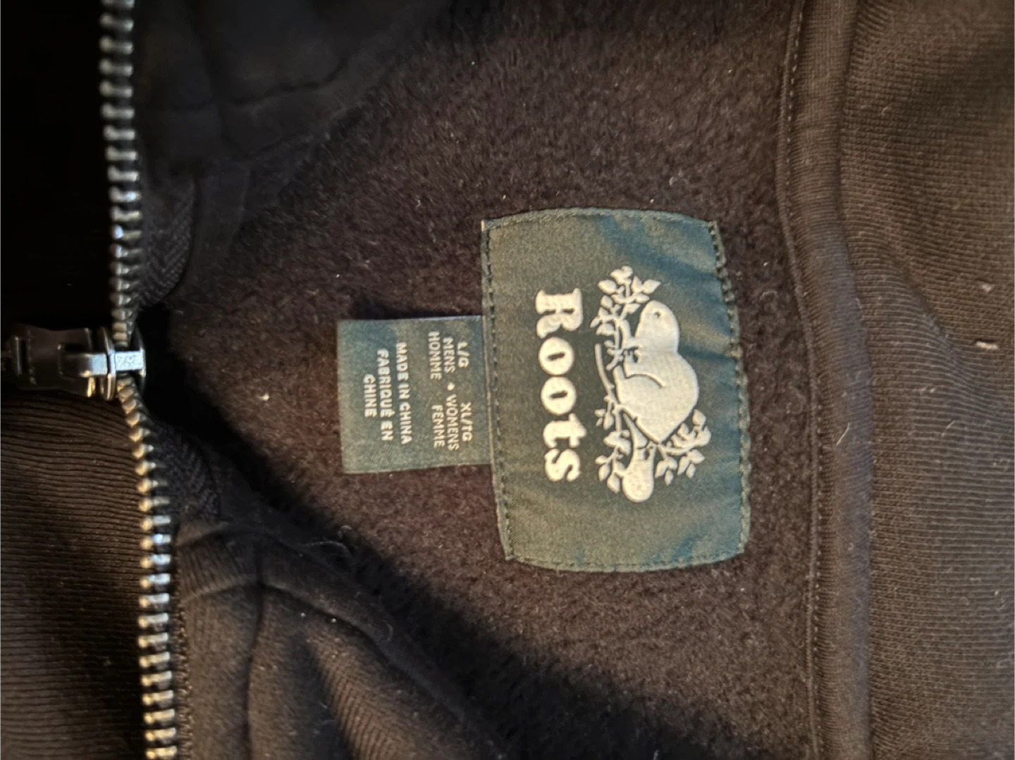Roots quarter Zip Sweatshirt - Size L