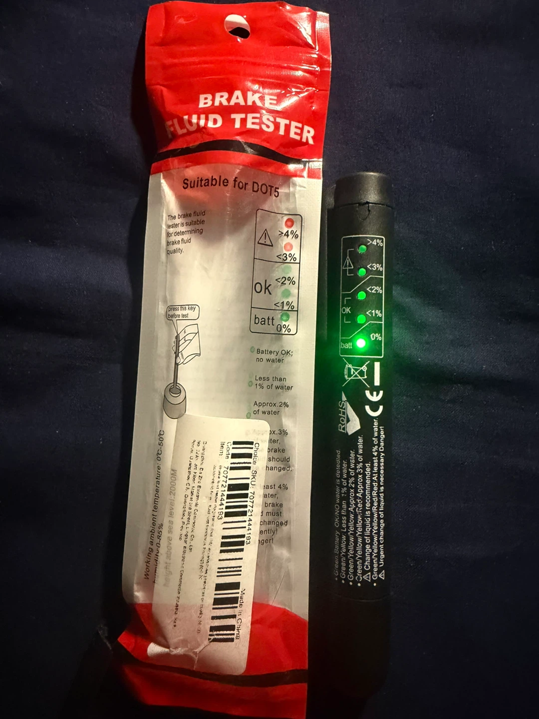 Digital Brake Fluid Tester for DOT 5