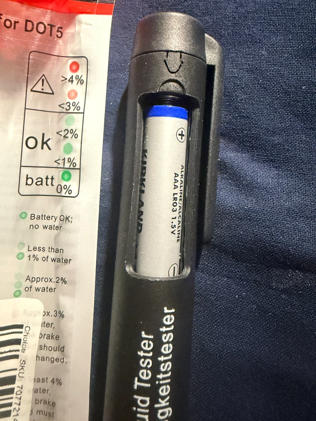 Digital Brake Fluid Tester for DOT 5 - photo 3