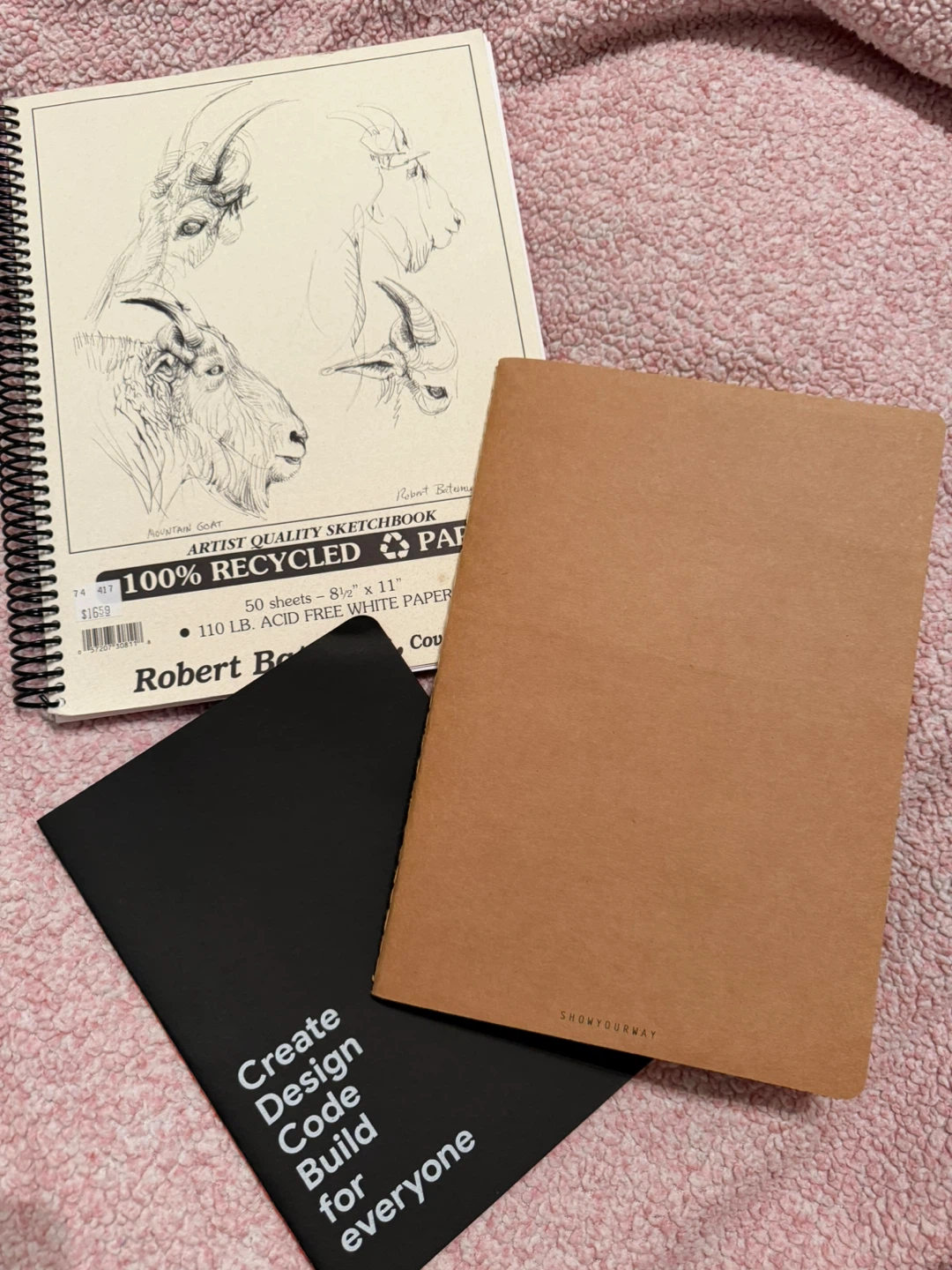 2 new notebook+ 1artist sketchbook(31sheets)+posters