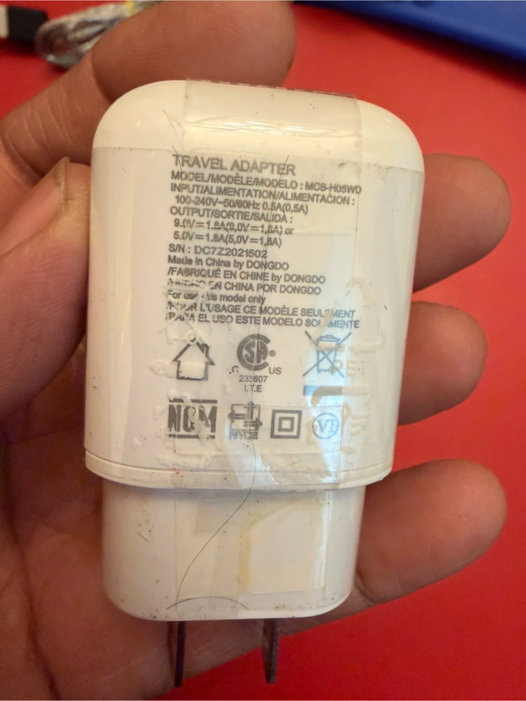 LG Travel Adapter MCS-H05WD - photo 3