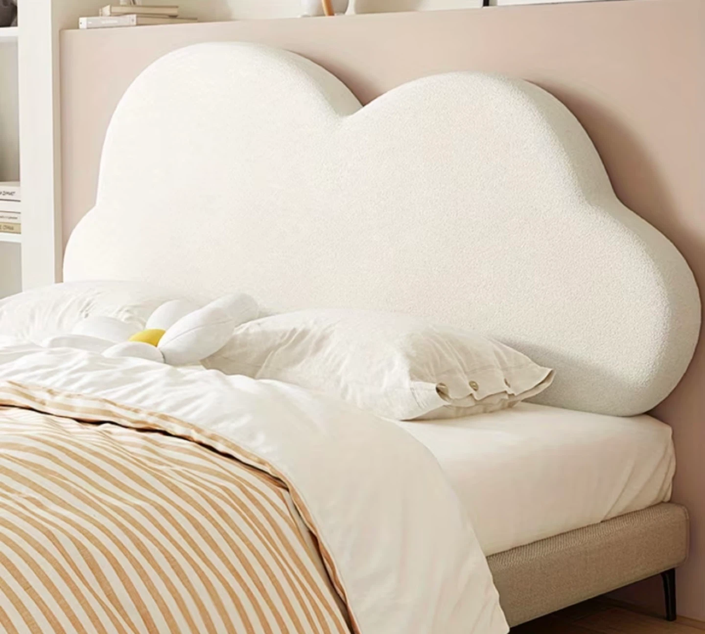 White Cloud Shaped Headboard