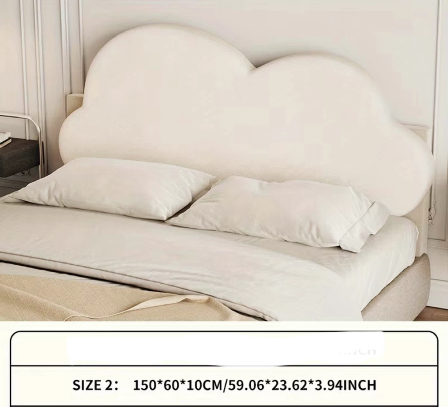 White Cloud Shaped Headboard - photo 2