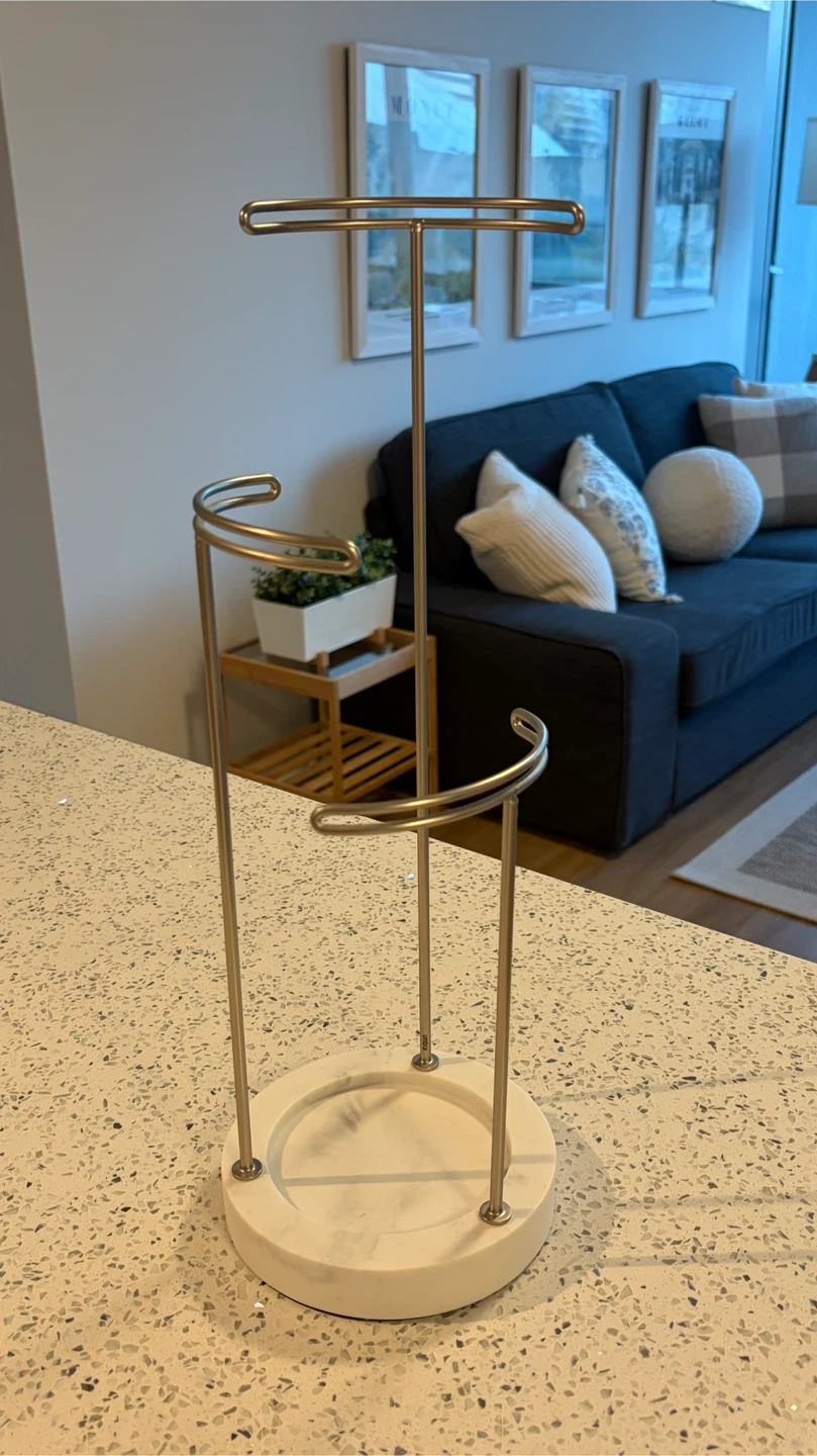 Tiered Jewellery Stand with Marble Base