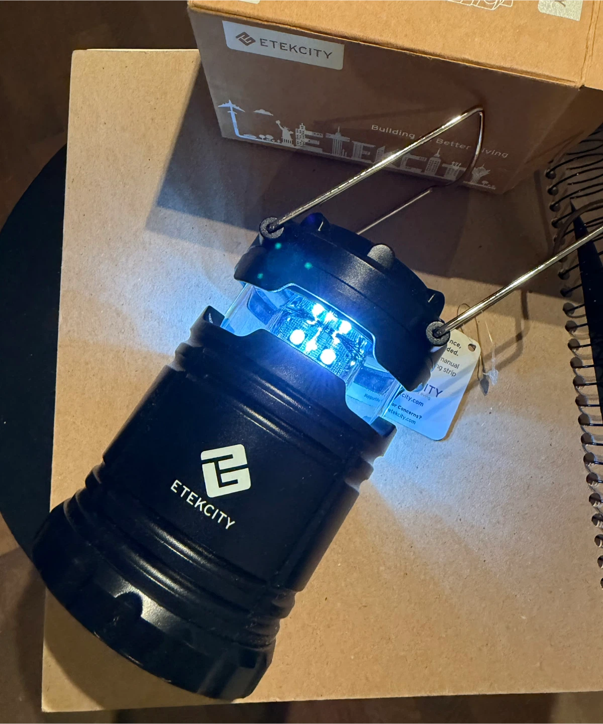 LED portable Collapsible Lantern, great for camping - photo 2