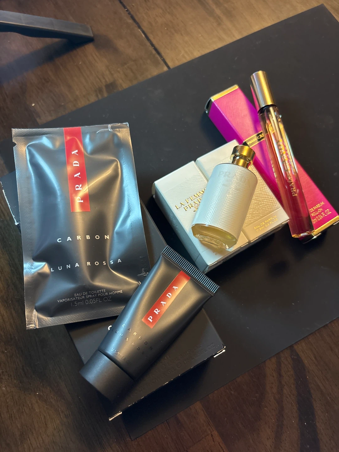 Prada Luna Rossa Carbon, La Femme, and Candy Fragrance Set - photo 2