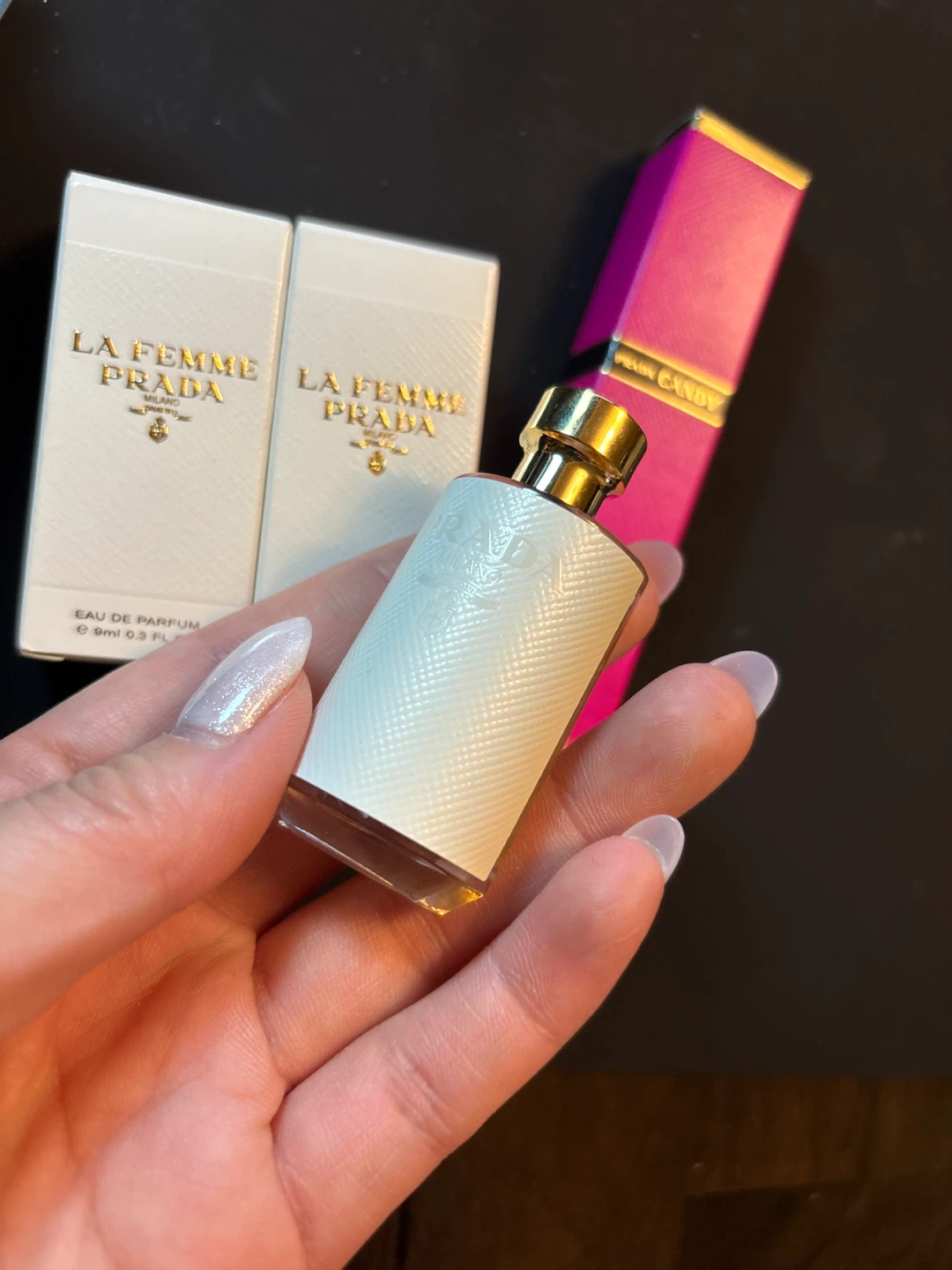 Prada Luna Rossa Carbon, La Femme, and Candy Fragrance Set - photo 4