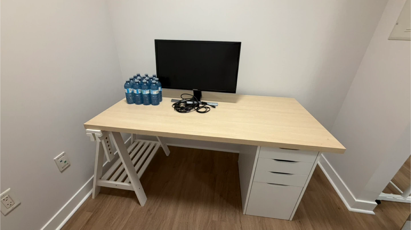 IKEA Desk with Alex Drawer Unit