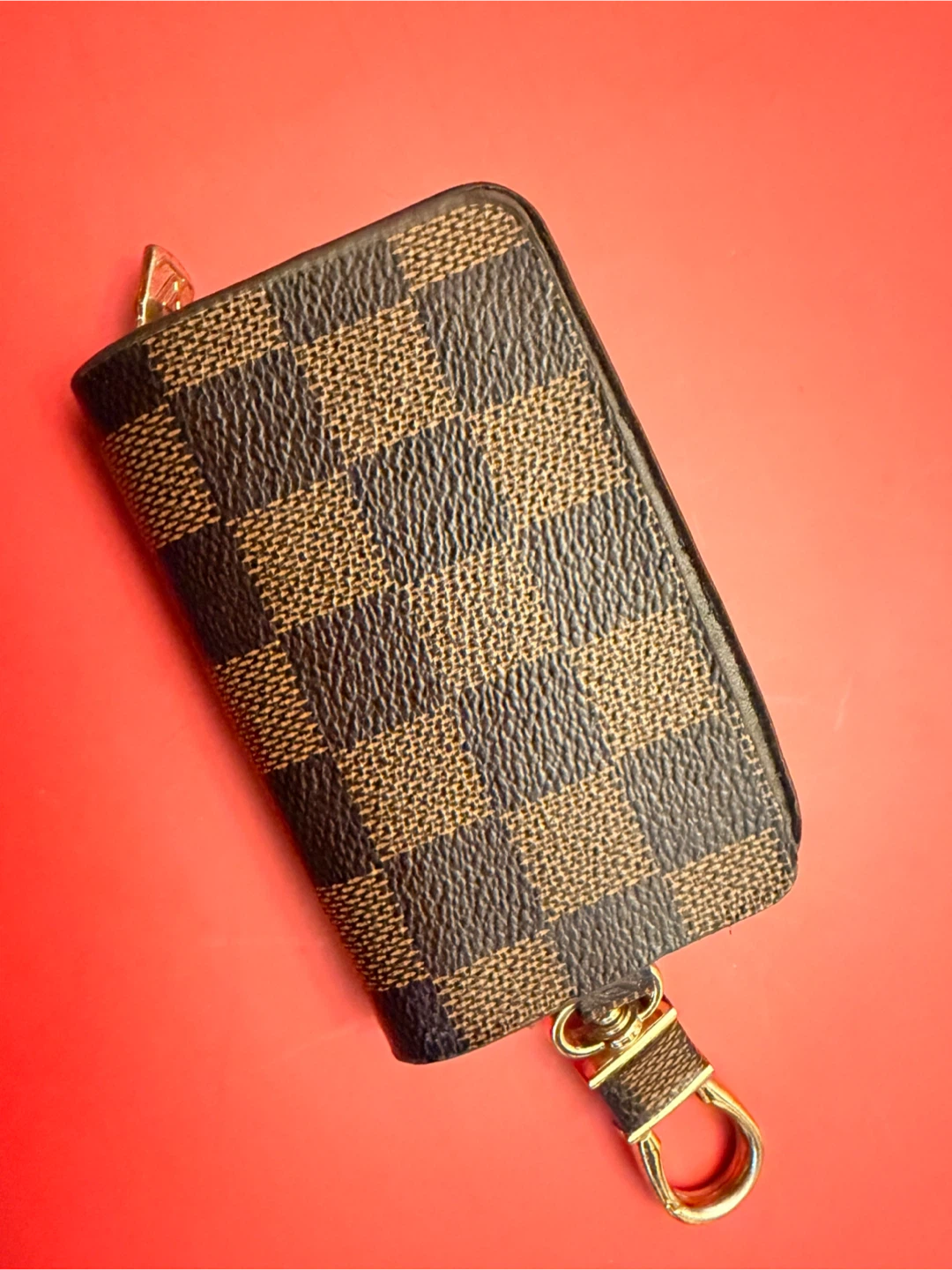 Louis Vuitton Damier Ebene Checkered Key Holder Pouch - photo 2