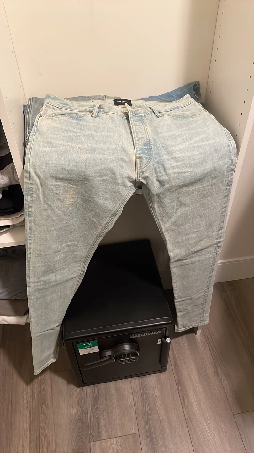 Fear of God Jeans Light Wash Zipper Ankle
