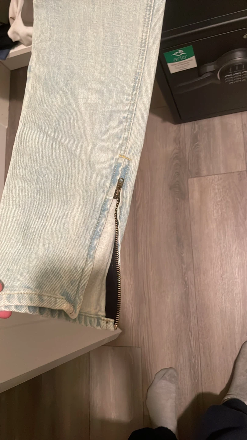 Fear of God Jeans Light Wash Zipper Ankle - photo 3