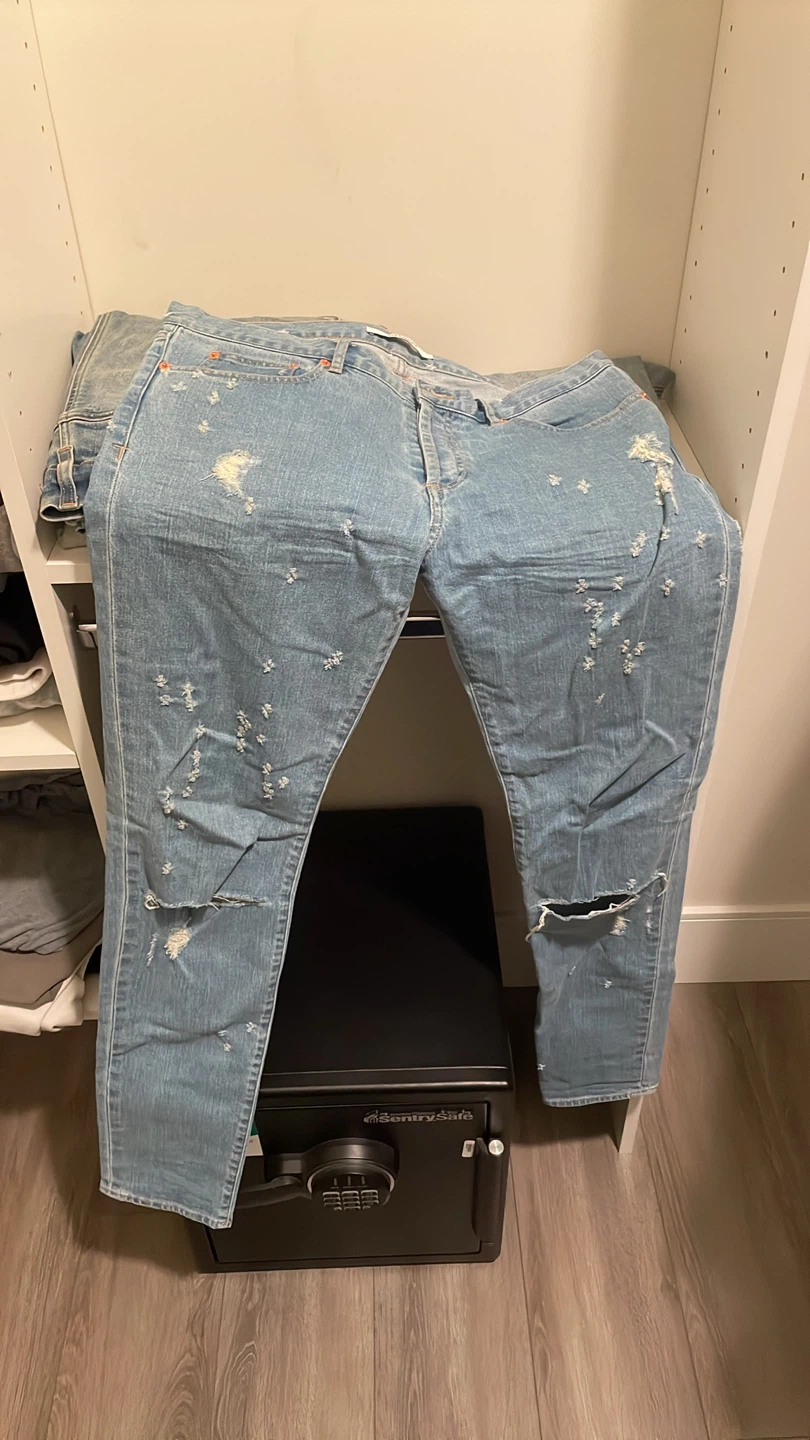 Givenchy Paris Distressed Denim Jeans