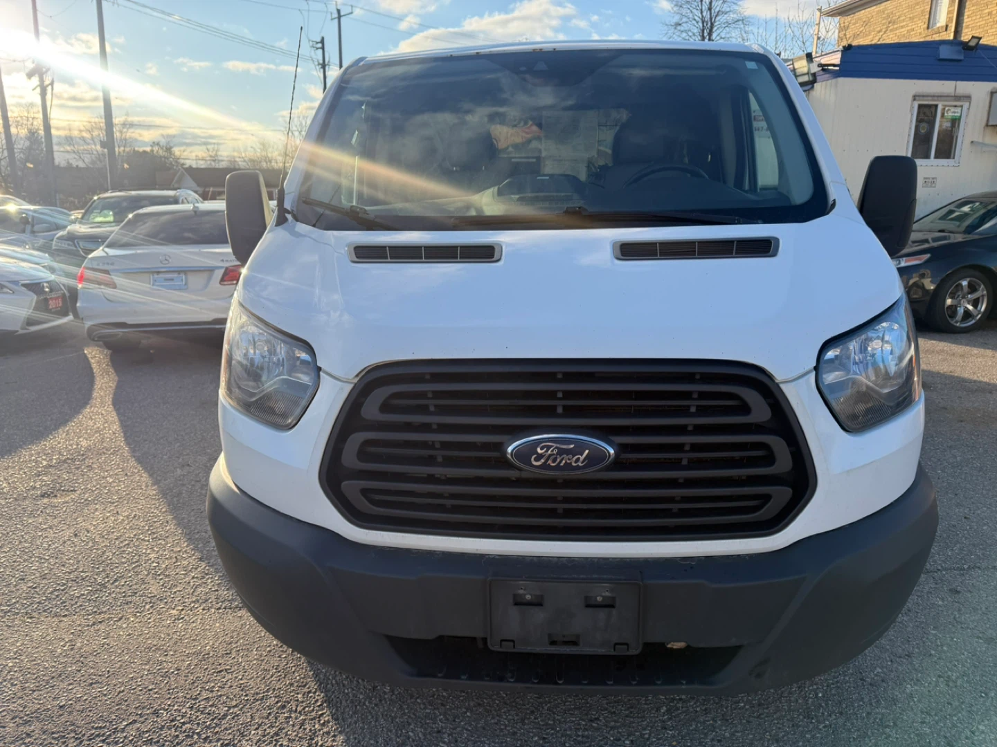 White Ford Transit Van - photo 2