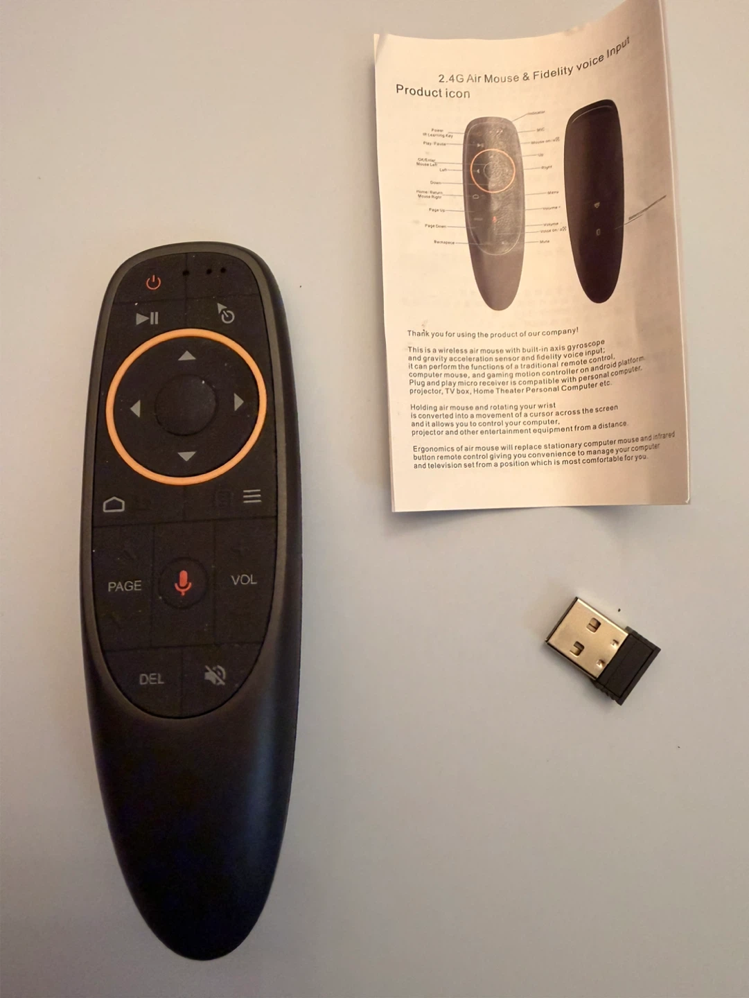 2.4G Air Mouse & Fidelity Voice Input Remote Control - photo 2