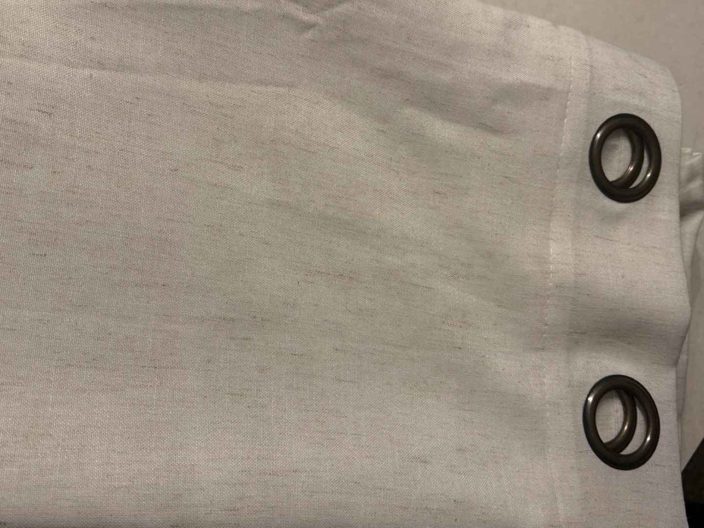 Linen Blend Curtain Panel with Grommets 90”x51” - photo 3