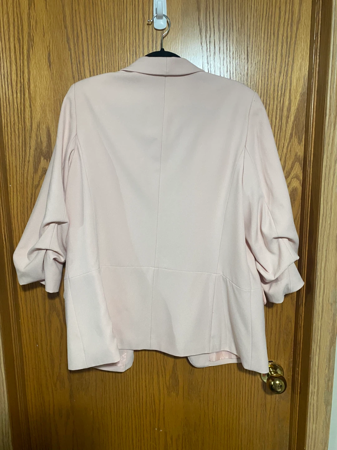 Light Pink Women's Open-Front Blazer Jacket - photo 5
