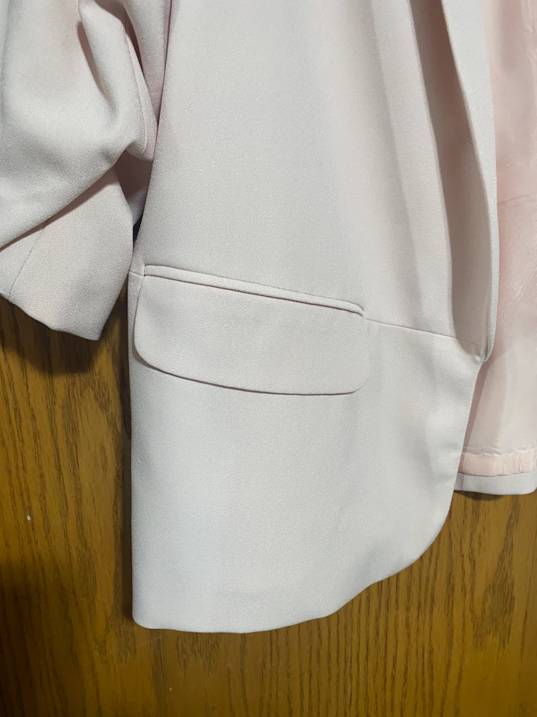 Light Pink Women's Open-Front Blazer Jacket - photo 3