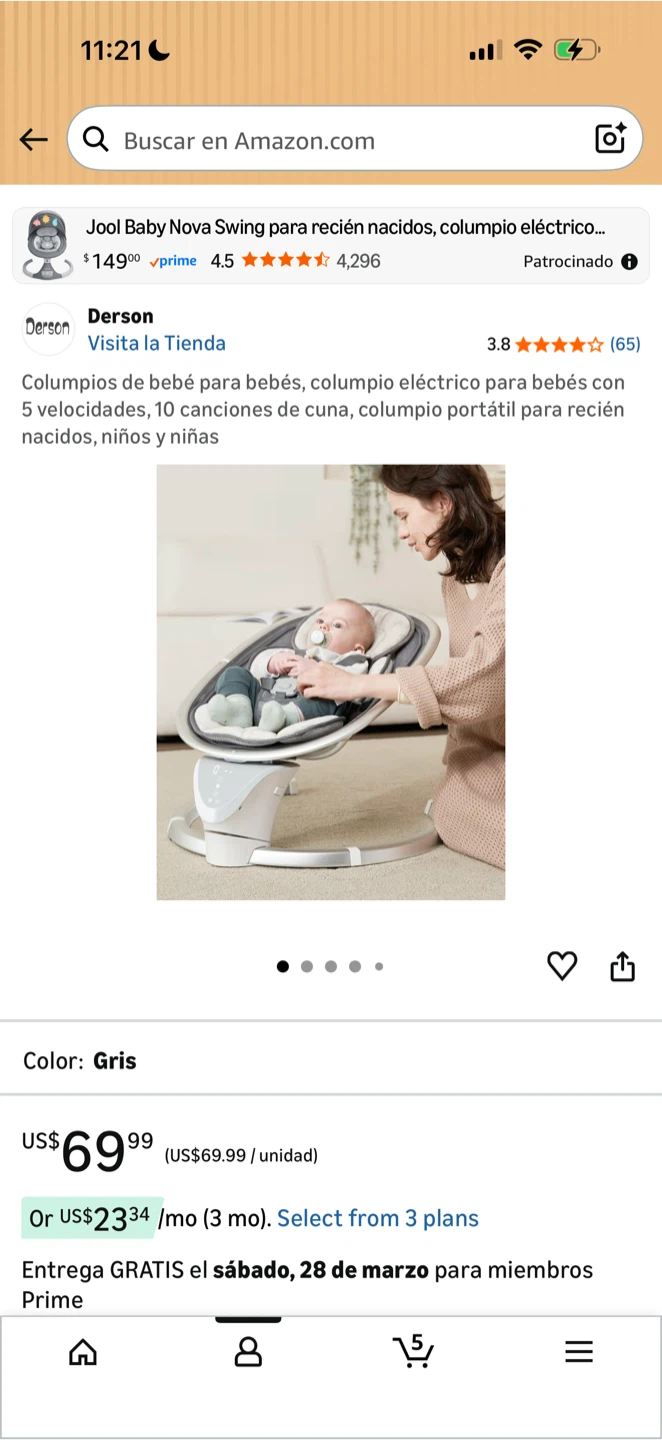 Jool Baby Nova Electric Baby Swing