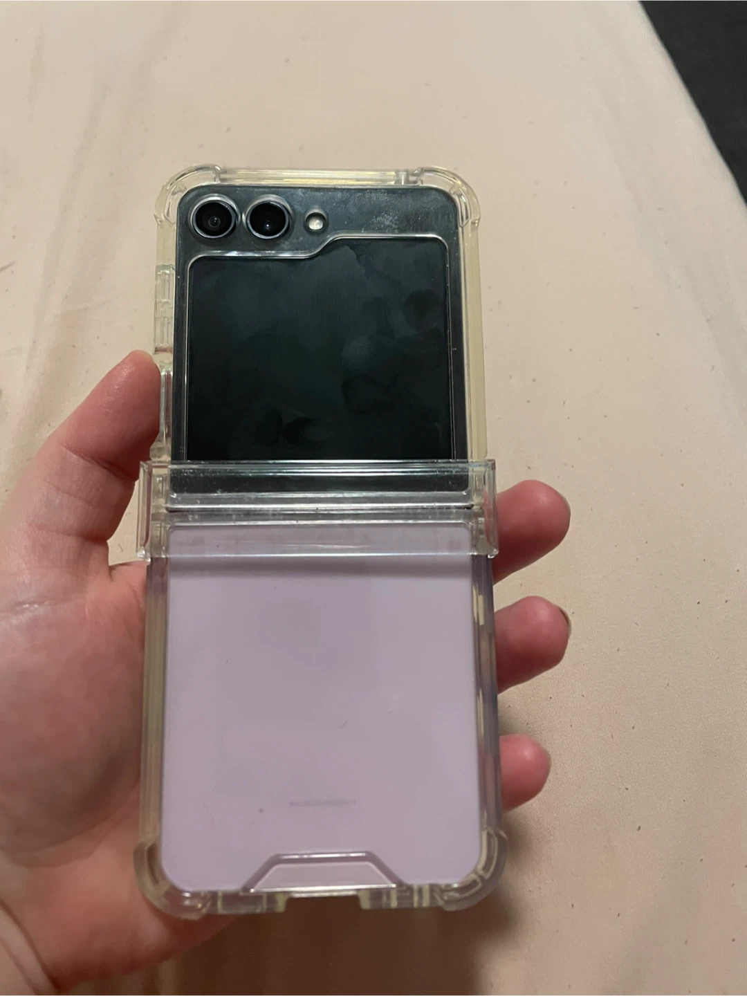 Samsung Galaxy Z Flip 5 with Clear Protective Case - photo 3
