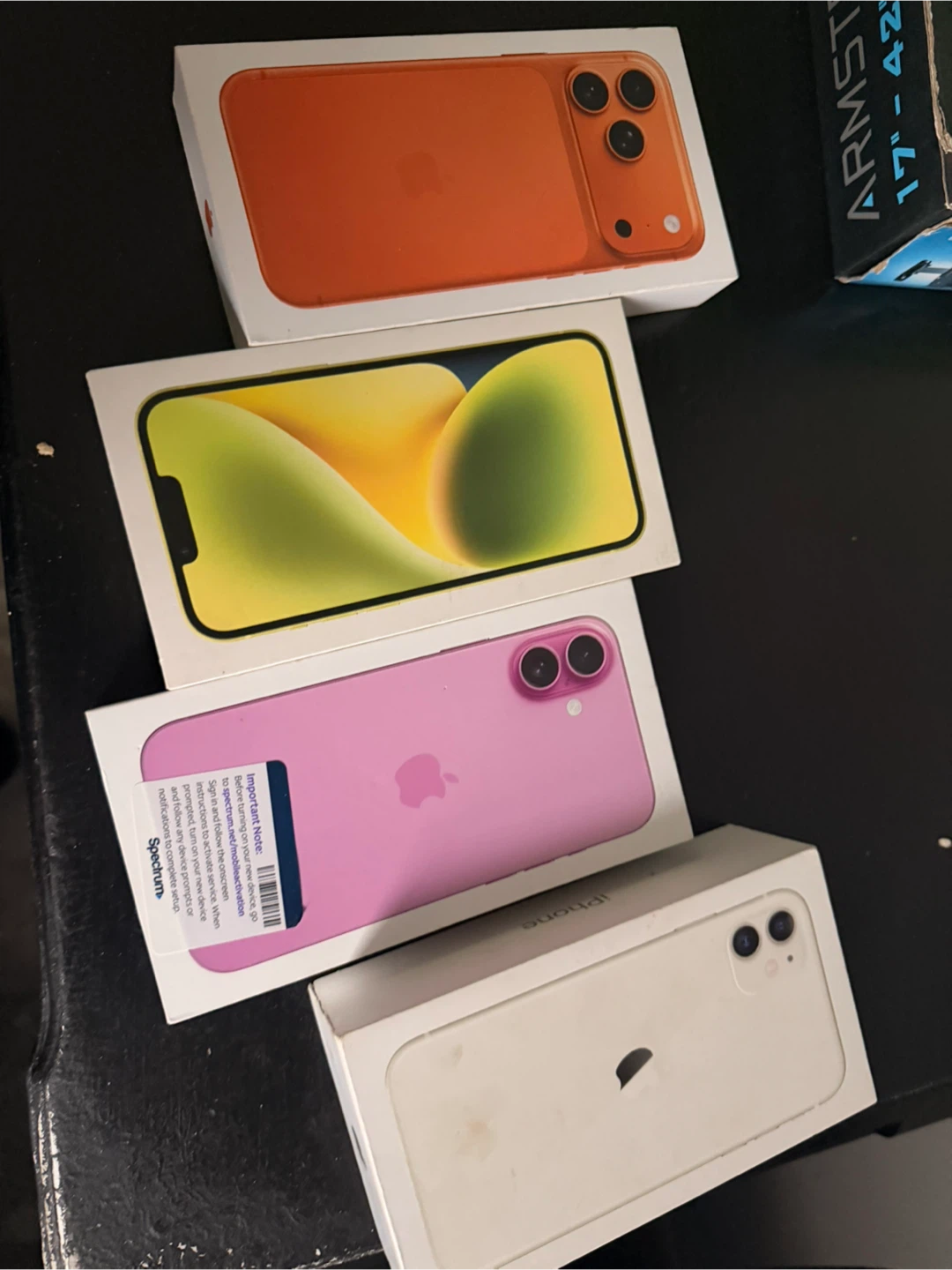 4 boxes empty iPhone 17 iP 16 iPhone 14 Lot - Multiple Colors - photo 3