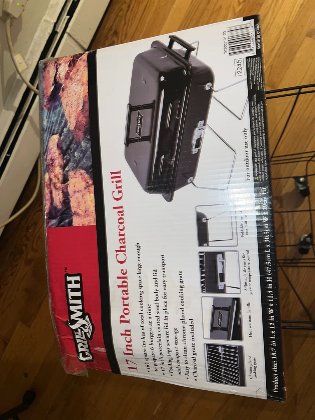 Grill Smith 17 Inch Portable Charcoal Grill