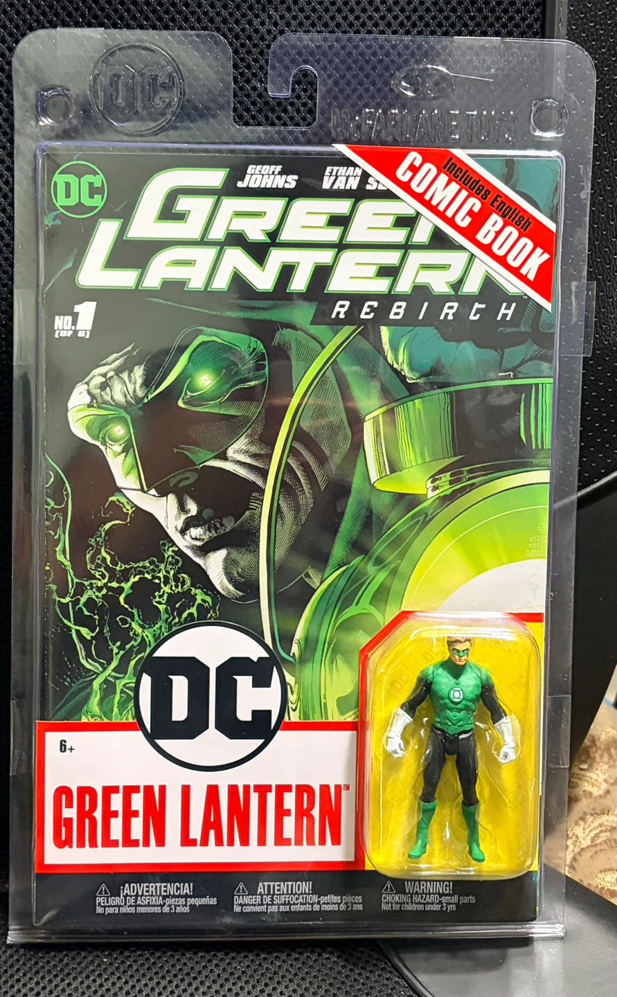 DC Green Lantern Rebirth #1 Action Figure with Comic Book