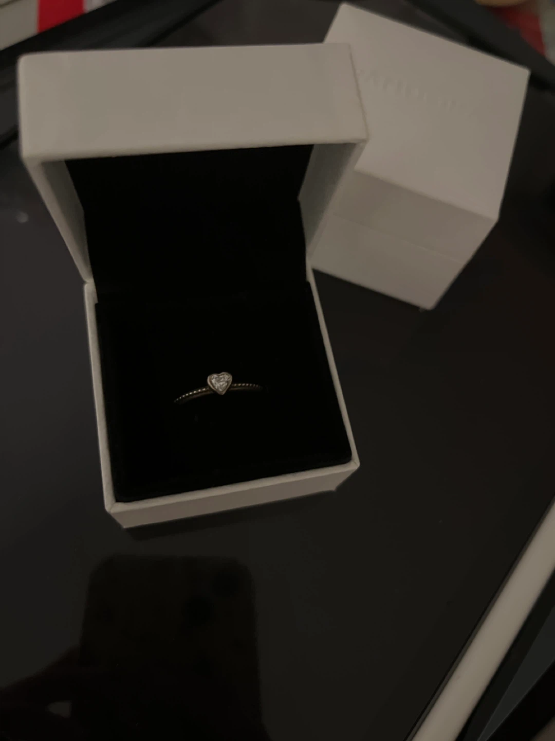 Pandora Heart Ring with Box