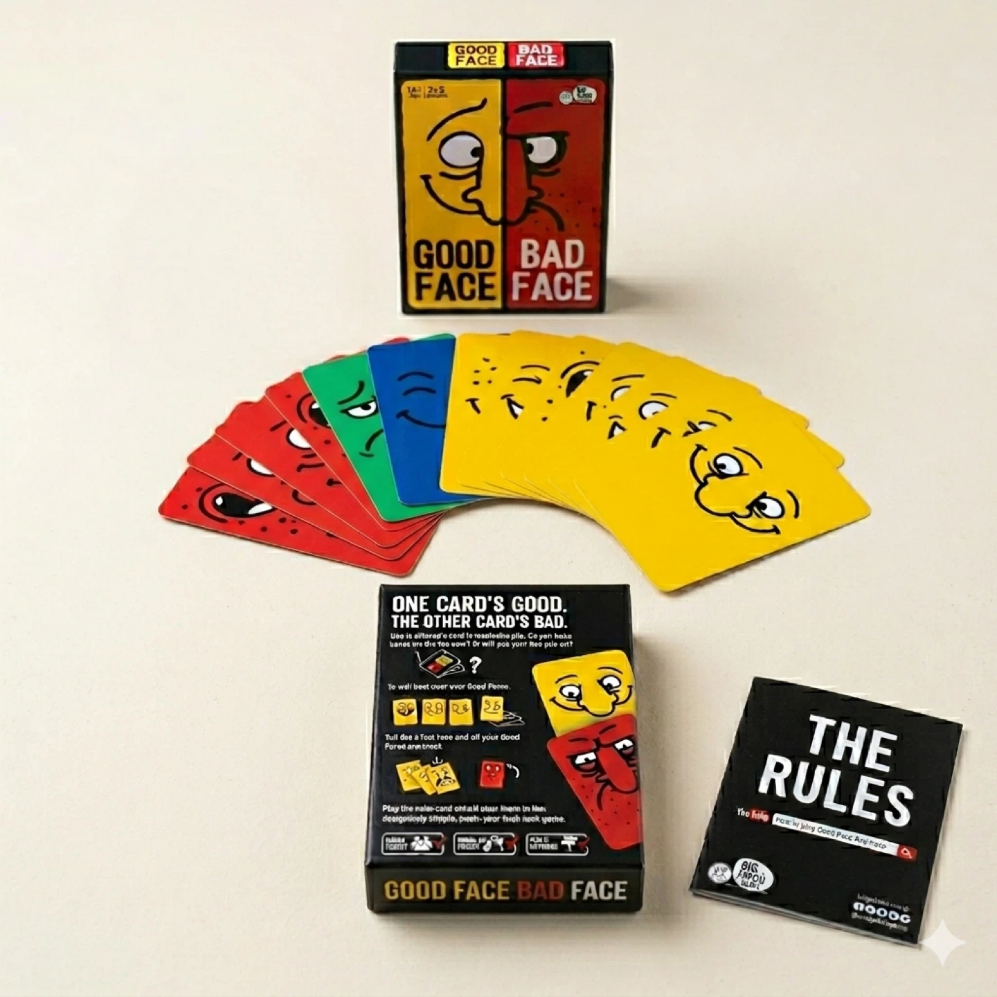 Big Potato Games Good Face Bad Face Family Friendly Card Game