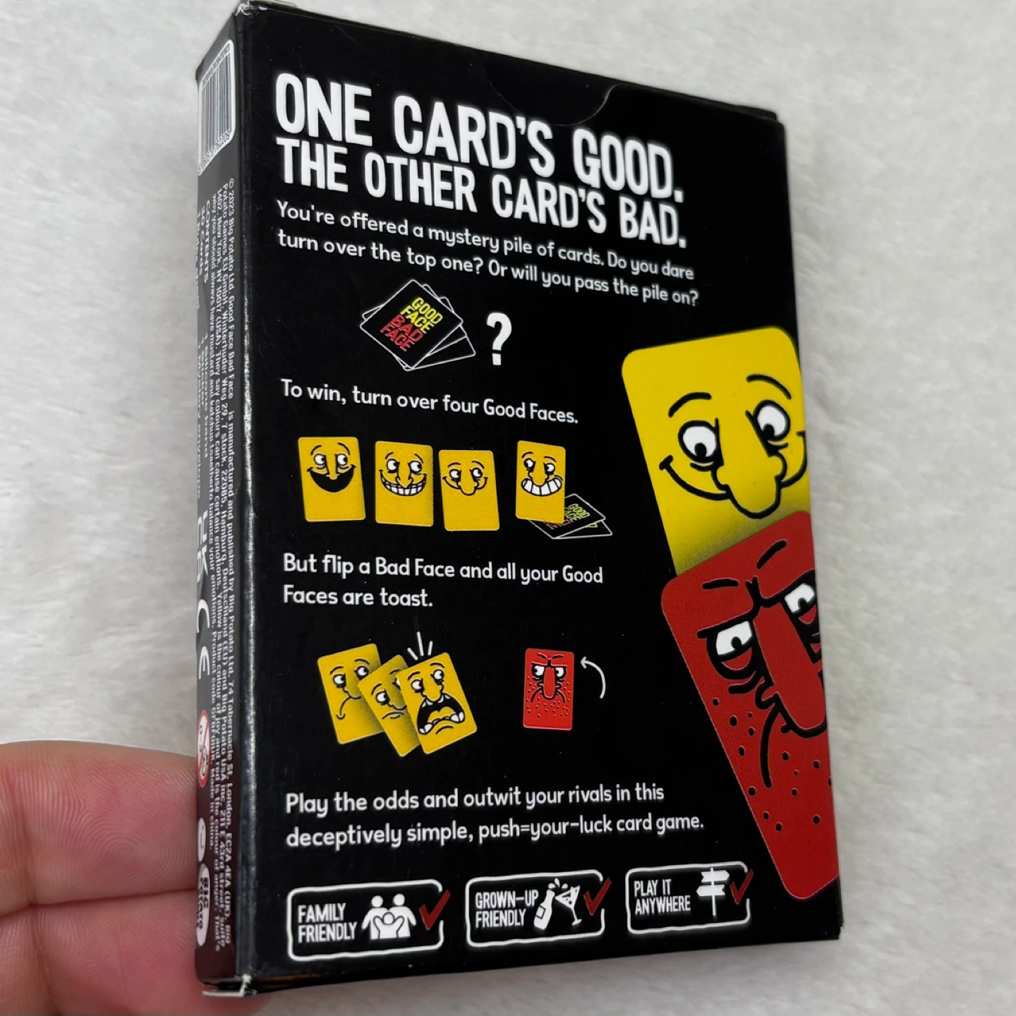 Big Potato Games Good Face Bad Face Family Friendly Card Game - photo 3