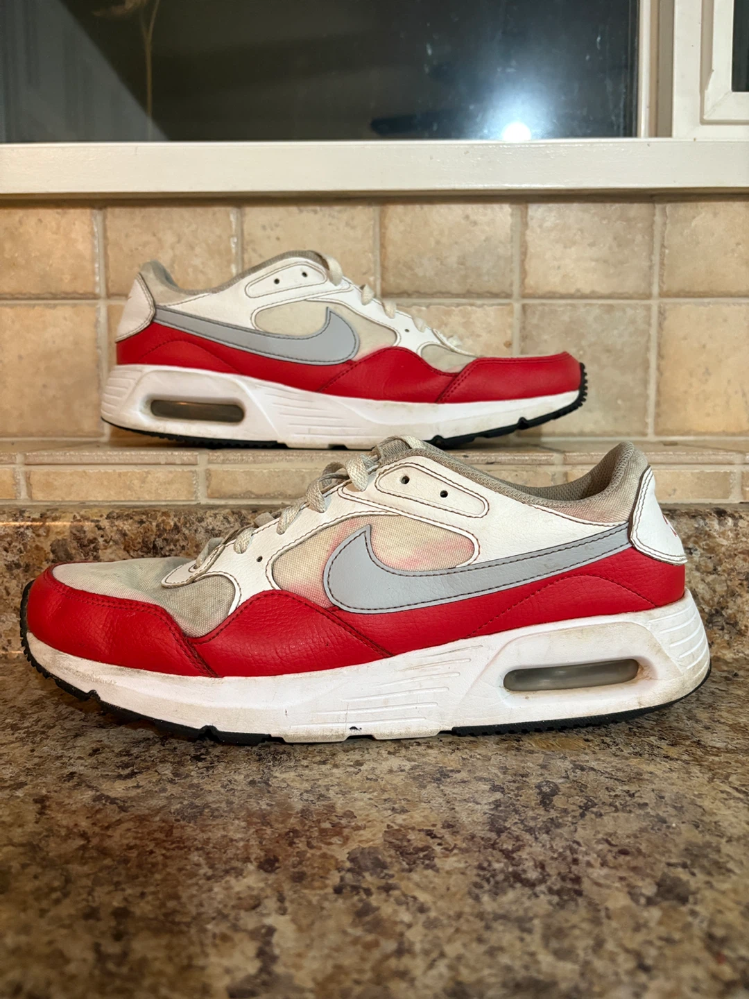 Nike Air Max Sneakers - White/Red