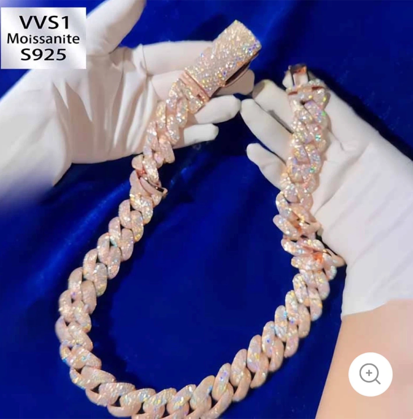 VVS1 Moissanite S925 Cuban Link Bracelet