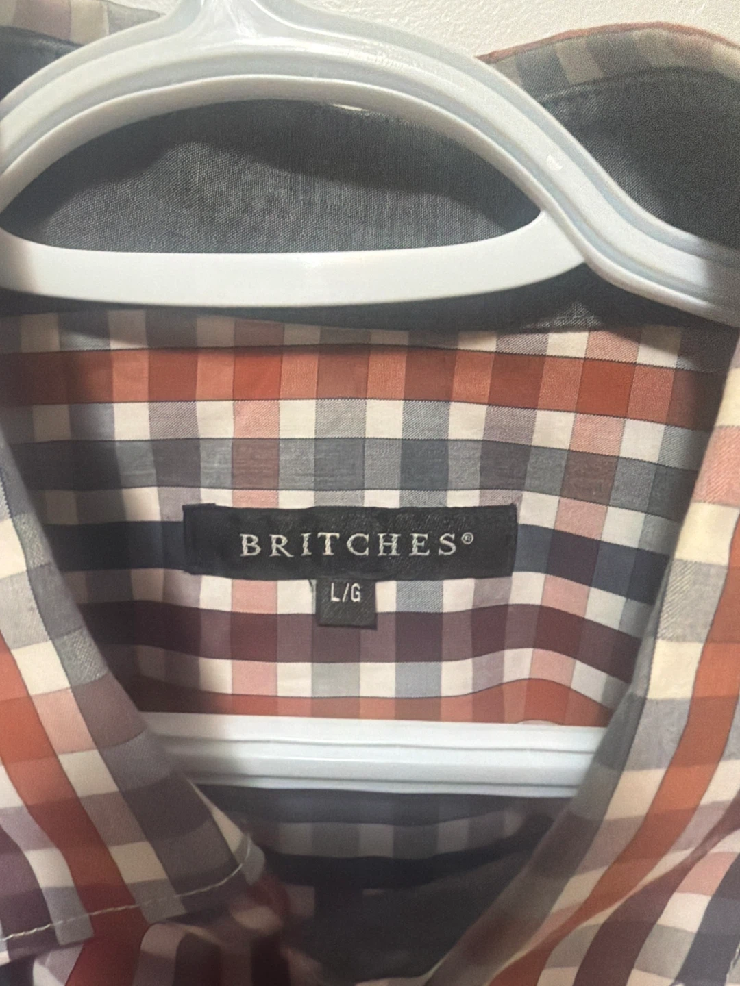 Britches Plaid Button-Down Shirt - Size L/G - photo 2