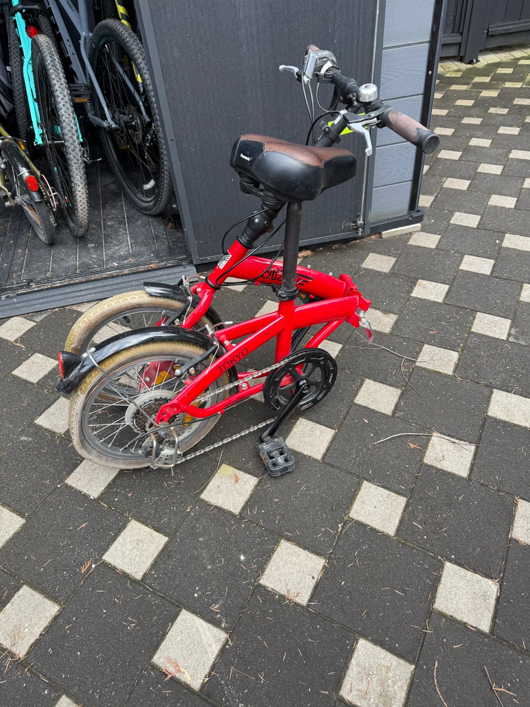 Citizen Folding Bike - Red & Green - photo 4