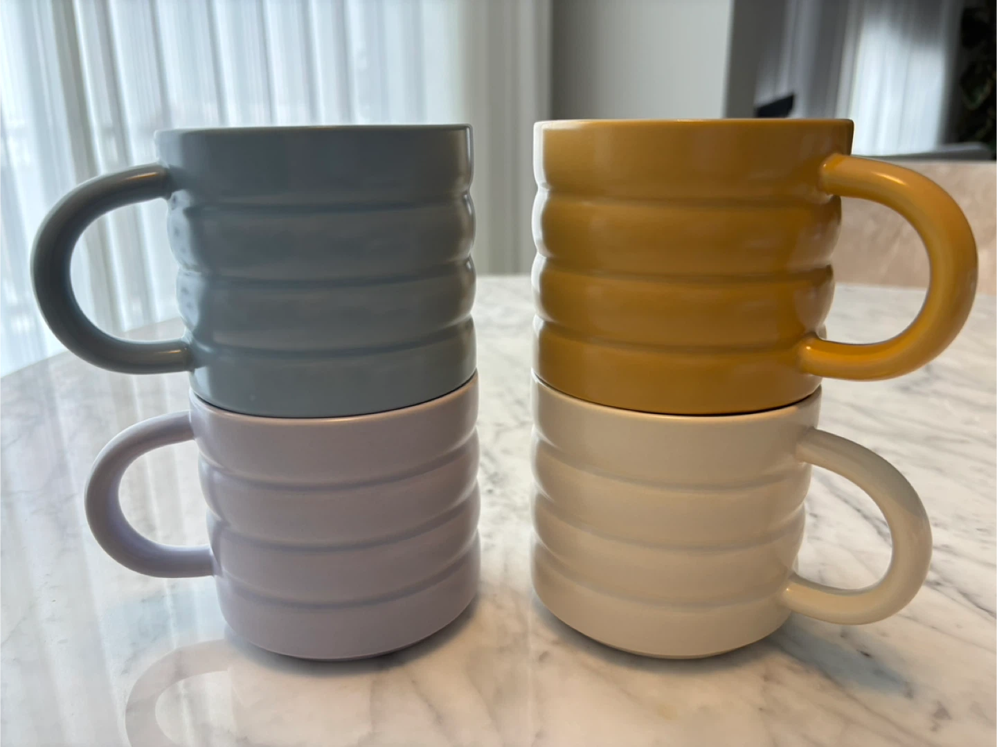 Set of 4 Stackable Mugs