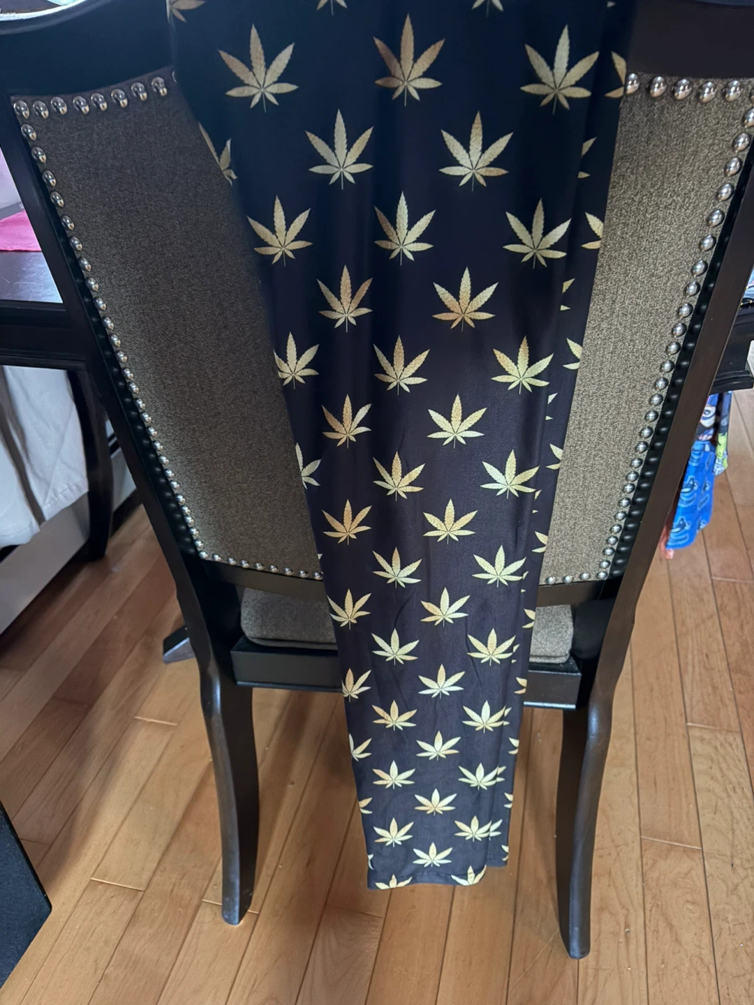 Leggings with Marijuana Leaf Pattern