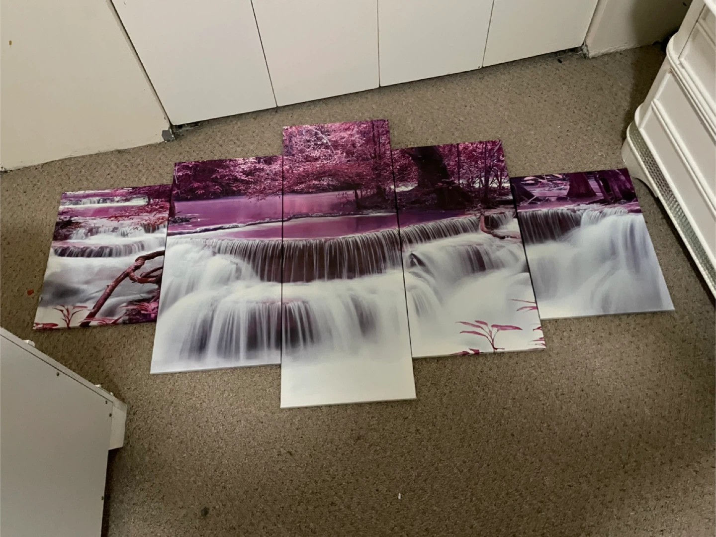 5-Piece Waterfall Canvas Wall Art Set