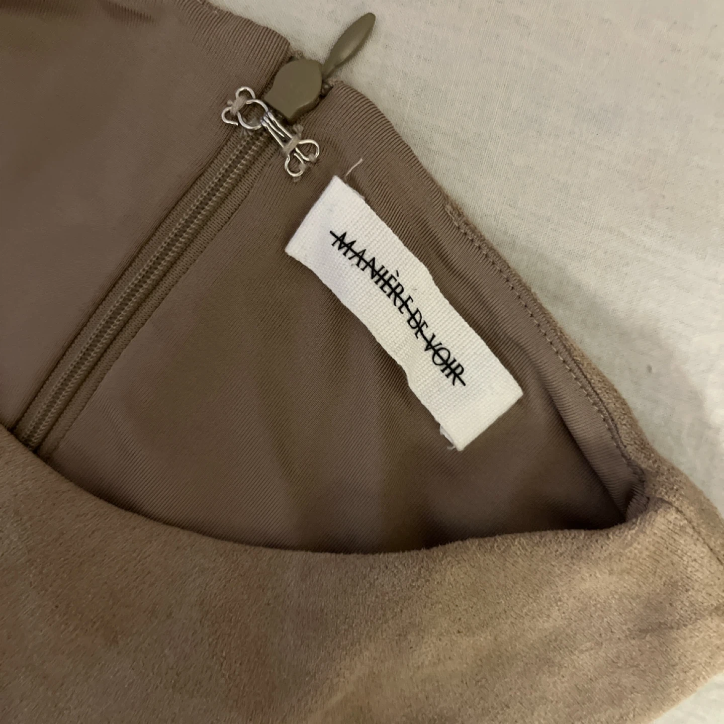 MANIERE DE VOIR Suede Bodysuit - photo 3
