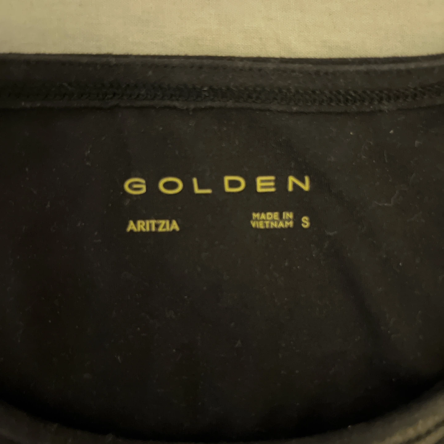 Aritzia Golden Black Tank Top Size S - photo 3