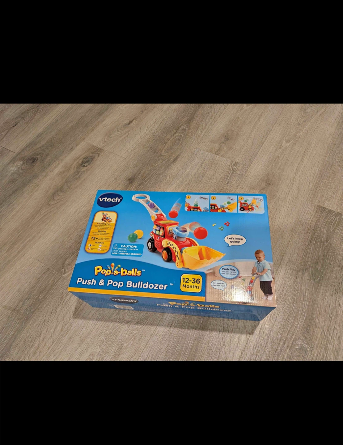 VTech Pop-a-Balls Push & Pop Bulldozer Toy