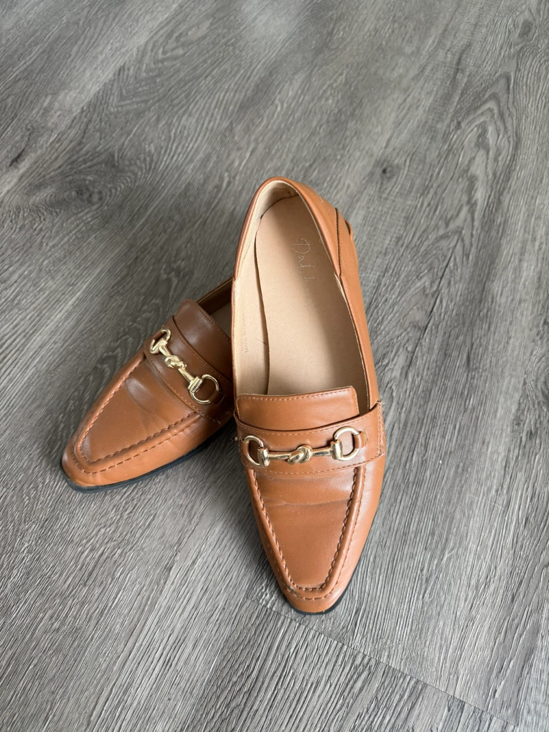 🥕 Pointed-Toe Brown Loafers