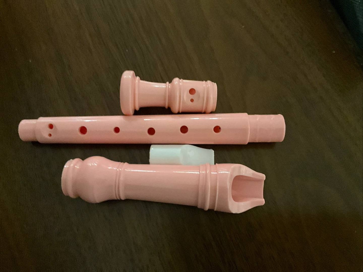 Pink Recorder Musical Instrument
