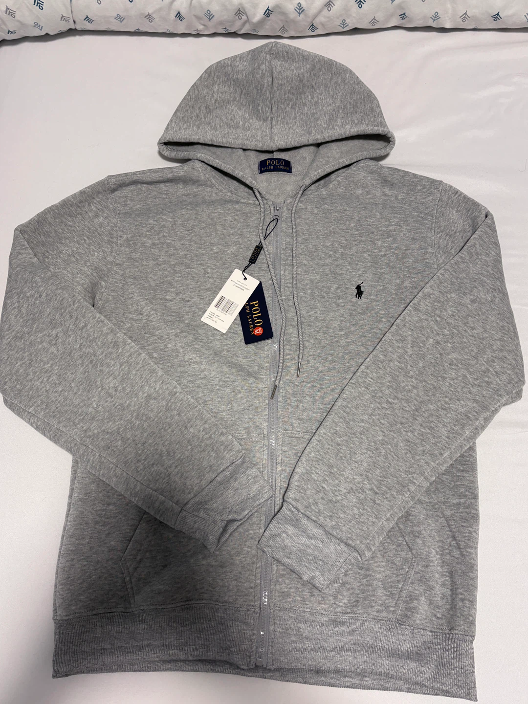 Polo Ralph Lauren Grey Zip-Up Hoodie
