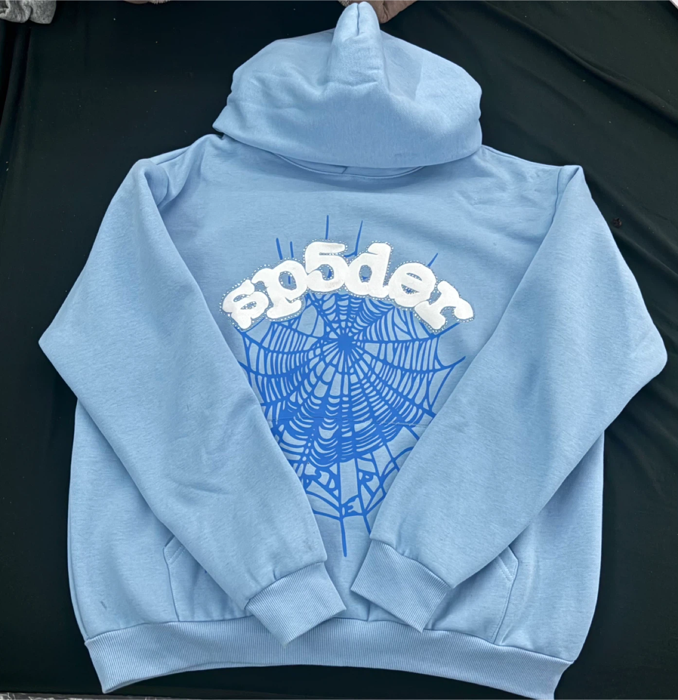 SP5DER Worldwide Spider Web Hoodie - Light Blue - photo 2
