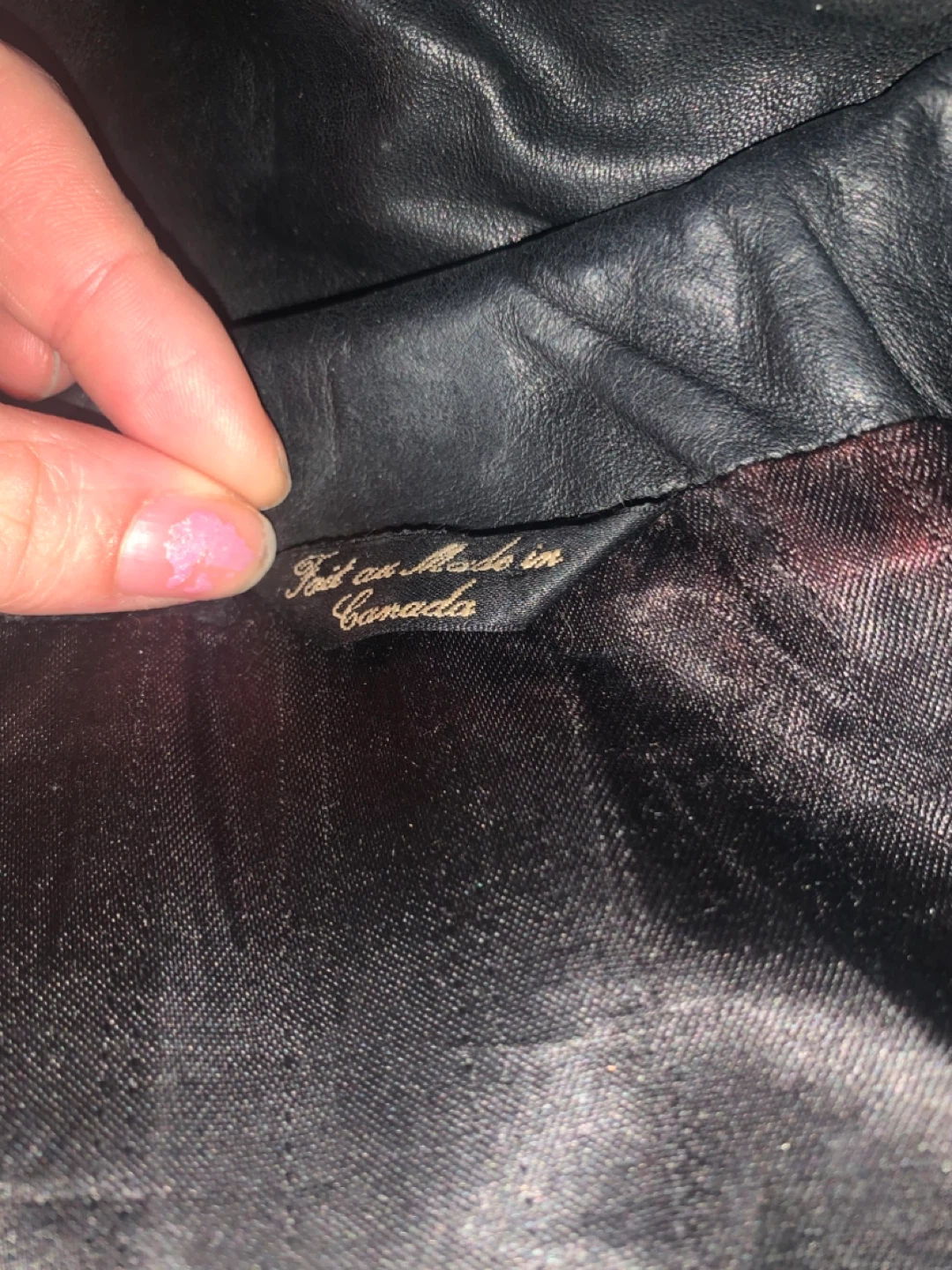 Black Leather Jacket - Made in Canada - photo 3