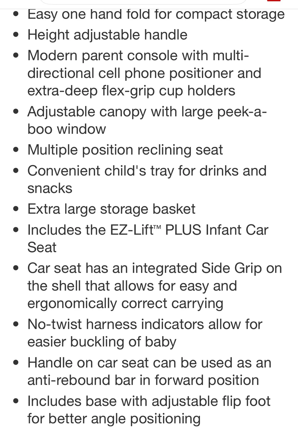 Baby Trend EZ Ride PLUS Travel System w EZ-Lift Infant Car Seat - photo 5